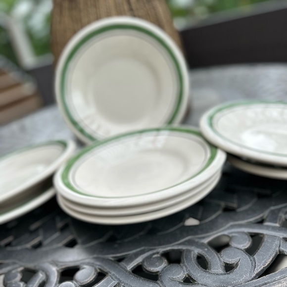 4 Vintage Mid-Century Rimmed Pasta, Salad or Soup 9” Bowls - Picture 2 of 6